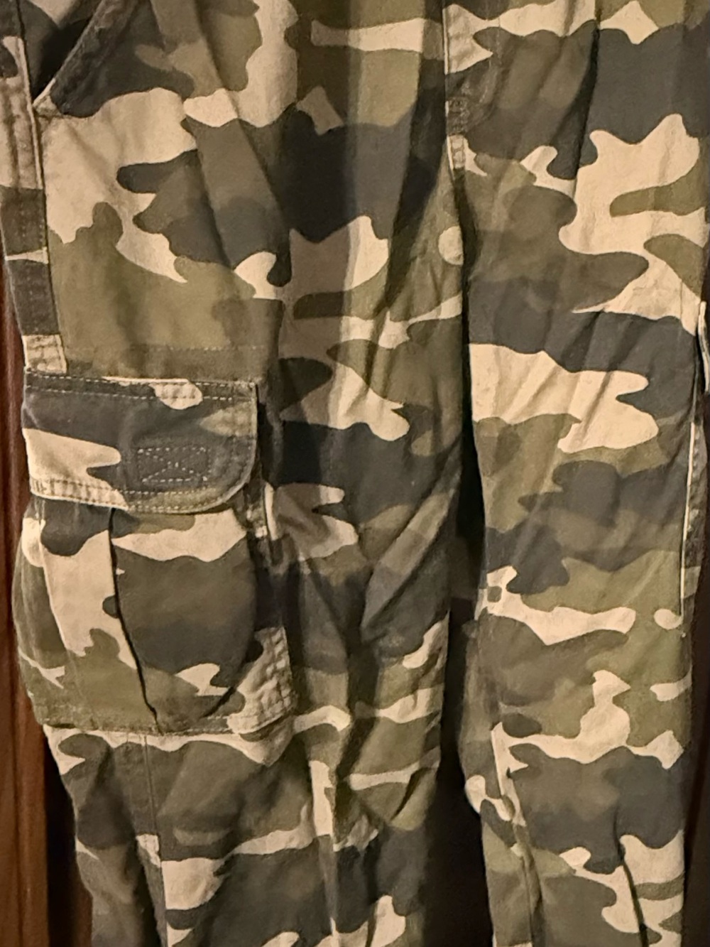 Mens Camouflage Cargo Pants - Green Camo